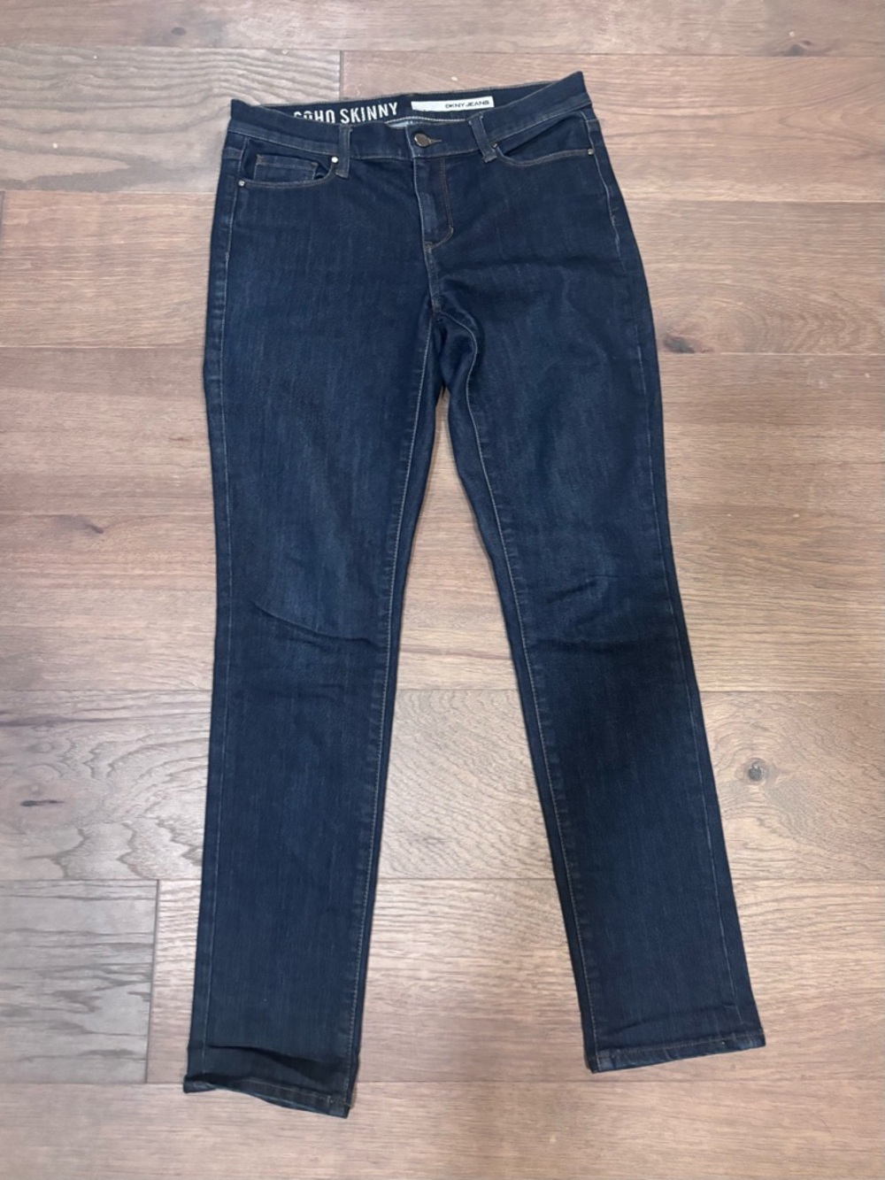 Women’s DKNY Soho Skinny Jeans Dark Wash Mid Rise Size 4